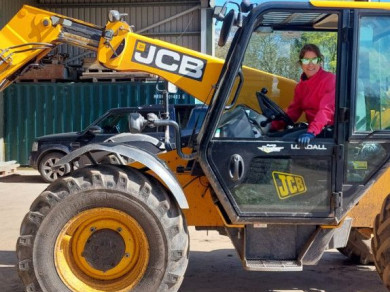 Farmer Suzi in Tractor