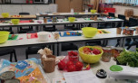 A classroom set up