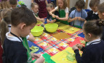 Children preparing food