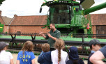 Farming talking about a Combine Harvester